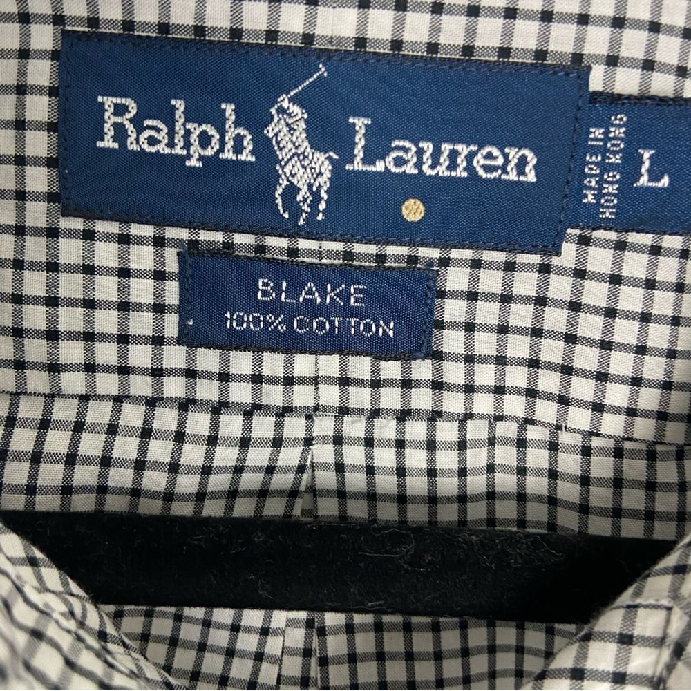 Ralph Lauren Men’s Large Blake Shirt
Black‎ White Checkered Long Sleeve Preppy - Picture 3 of 11